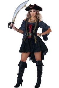 Costume California La Bella dei Mari Oscuri Pirata Adulto Donna Outfit 5024-052 - Foto 1 di 2