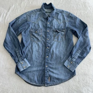 Wrangler Hombre Demin L/S Retro Abotonado Talla Mediana - Imagen 1 de 8