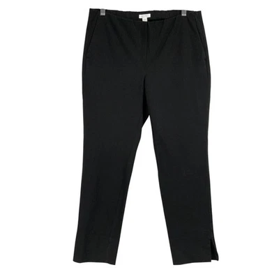 J. Jill Premium Bi-Stretch Black Slim Leg Elastic Waist Pull-On Ankle Pants Sz 8 - Image 1 of 4