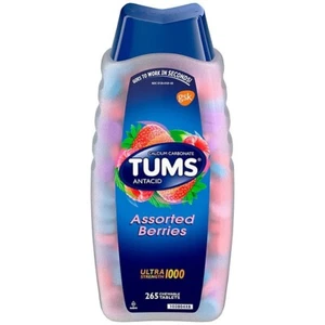 TUMS Ultra Strength Chewable Antacid Tablets Assorted Berries -265 ct. - Picture 1 of 6