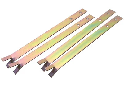 4er Set Erdanker Bodenanker flach 300mm Spielturm Schaukel Gartenhaus Flacheisen - Bild 1 von 2