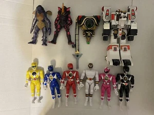 Lote de 9 figuras de colección 1993 Bandai Mighty Morphin Power Rangers villanos Tigerzord - Imagen 1 de 10