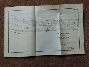 1914 Panama Canal Paraiso CA Dredging Prism at Cucaracha Slide Gold Hill Diagram - Picture 1 of 3