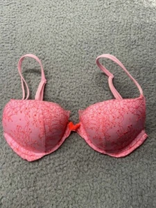 Victorias Secret Very Sexy Push-Up 34B Bra Brassiere Push Up Bra Bow Lace Sexy - Picture 1 of 11