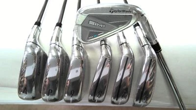 NEW TAYLORMADE SIM2 MAX IRON SET 5-PW,AW / KBS MAX MT 85 GRAM STIFF FLEX STEEL
