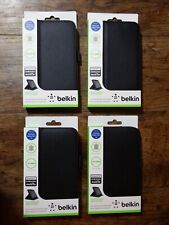 Job Lot 4x Belkin Samsung Galaxy Tab 3 7.0" Leather Folio Cases Covers Black