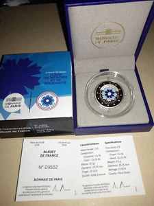 MONEDA DE 2€ DE FRANCIA 2018 FLOR COLOR PROOF, ESTUCHE Y CERTIFICADO, MUY ESCASA - Imagen 1 de 1