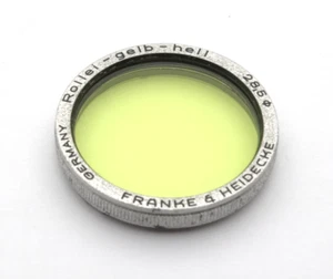 Rollei Bayonet 1 Light Yellow (Gelb-Hell) Filter (#7) - Cleaned and Checked - Picture 1 of 2