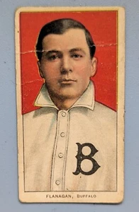 Tarjeta de béisbol Steamer Flanagan 1909 White Borders Piedmont & Sweet Caporal #174 - Imagen 1 de 6