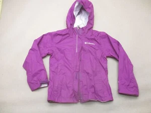 Columbia OMNI-TECH Size 2XS (4/5) Girls Purple 100% Nylon Zip Up Windbreaker 669 - Picture 1 of 6