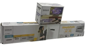 Sanus AML2A-B1 Fixed Position TV Mount 22”-55” TV Includes Free Soundbar Mount - Picture 1 of 7