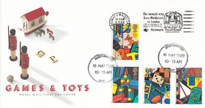 Toys and Games GB RM FDC Maidstone Network Express slogan Medway 1989 (110294) - Picture 1 of 2