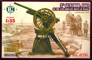 UM-MT Models 1/35 SOVIET IVANOV 3" GUN MODEL 1902 ANTI-AIRCRAFT GUN - Picture 1 of 2