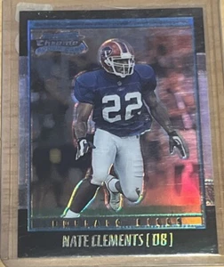 2001 Bowman Chrome Rookie Refractor S/N 1733 /1999 Nate Clements #200 RC Bills - Bild 1 von 4
