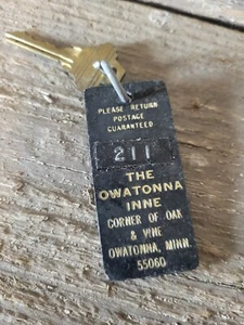 Llavero vintage Motel habitación 211 The Owatonna Inne Owatonna Minnesota  - Imagen 1 de 2