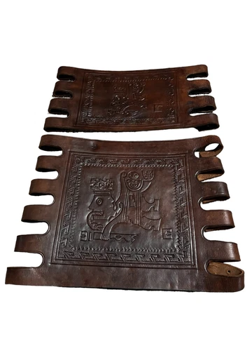 Angel Pazmino Leather Replacement Parts For Rocking Chair Ecuador, 1960s Cover