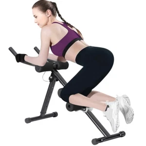 Ab Crunch Machine Abdominal Waist Trainer Foldable Adjustable Exerciser Home Gym - Picture 1 of 14