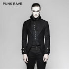 PUNKRAVE Gothic Vintage Victorian Long Jacket Embroidery Buttoned Dovetail Coats