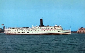 Postal de vapor de Baltimore Steam Packet Company Old Bay Line vapor Norfolk Virginia - Imagen 1 de 2