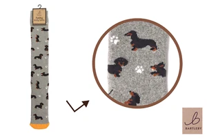 Otterdene Ladies Funky Welly Sock: Sausage Doggie - Picture 1 of 1