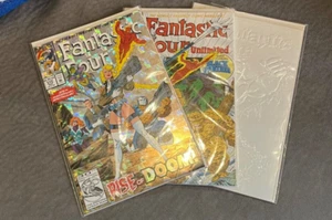 Fantastic Four - (3) - Selten - Vintage - Original - Hüllen - 1. - Folie - Weiß LQQK!! - Bild 1 von 10