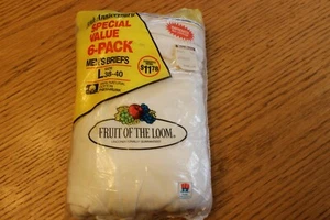 1987 Fruit of the Loom Size L (38-40) NOS 6-pack men's underwear (Mint in pack.) - Picture 1 of 3