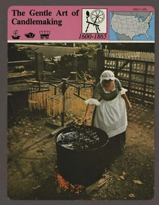 The Gentle Art of Candlemaking  Story of America Daily Life History Card - Picture 1 of 1