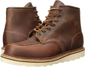 RED WING HERITAGE 6" Classic Moc Boot 1907 Copper Rough & Tough Leather D & EE - Picture 1 of 3