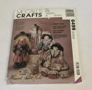 "DELICADAS MUÑECAS VICTORIANAS DE 23" CON ROPA - McCall's 6499 / Sin cortar - Imagen 1 de 3