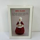 Mrs. Claus DIY Figure Vintage Kit Christmas Yield House Porcelain Fabric Clothes