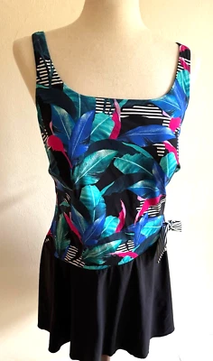 ANITA CARE протез цельный купальник/платье для плавания размер 18 цветочный верхний новый - Изображение 1 из 4