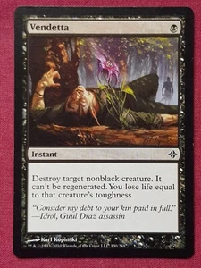 Magic The Gathering RISE OF THE ELDRAZI VENDETTA black card MTG - Picture 1 of 2