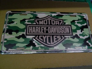 Harley-Davidson Blechschild B&S Camoflage military , Geschenk ? RAR ? - Bild 1 von 2