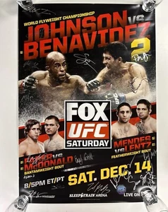 UFC on Fox: Johnson vs. Benavidez 2 Signed by Multiple Legends - Picture 1 of 1