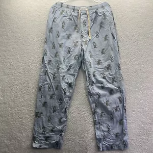 Lucky Brand Pants Mens Small Blue Sleepwear Pajama Lounge Bear California Cotton - Picture 1 of 16