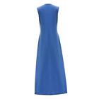 Women's Summer Long Dress Lightweight And Loose Round Neck Dress For Party To