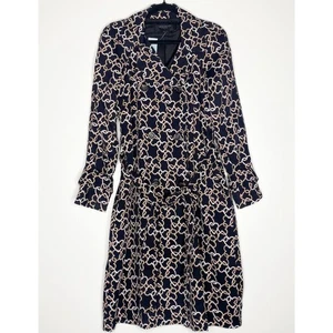 New Ann Taylor Geometric Trench Coat Women's Size XS Petite - Picture 1 of 9