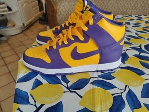 Nike Dunk High Sneaker Lakers, Größe 45.5, Herren - Bild 1 von 6