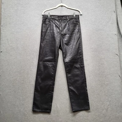 Adriano Goldschmied Women Jeans 30R Black Straight Crop The Isabelle High-Rise - Image 1 of 4