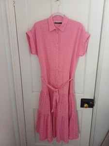 Lauren Ralph Lauren Dress Pink Tier Size 4 US UK 8 (Check Measurements Provide - Picture 1 of 8