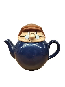 Vtg Tetly Tea Folk Tea Pot The Gaffer 1996 Made By Wade - Foto 1 di 7