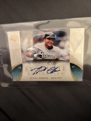 2005 UD Exquisite Collection Miguel Cabrera Auto #32/40 – Exquisite Endorsements - Image 1 of 2