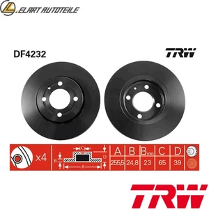2x BREMSSCHEIBE DF4232 FÜR VW LUPO POLO/III ARR/AUD/AFK/AUB/AQQ/ANM/AUA 1.4L - Bild 1 von 18