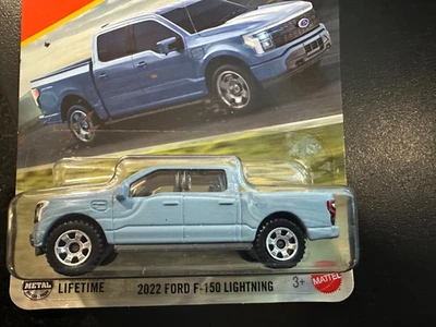 2025 Matchbox - 2022 Ford F-150 Lightning (Blue) card #38/125 - Image 1 of 2