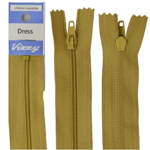 Vizzy Dress Zip, 15cm Colour 18 MUSTARD, A Quality Brand Name Zipper - Imagen 1 de 1