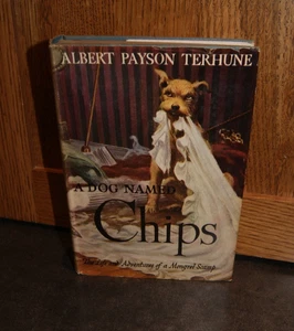 Ein Hund namens Chips von Albert Payson Terhune Grosset & Dunlap 1931 HC DJ - Bild 1 von 8