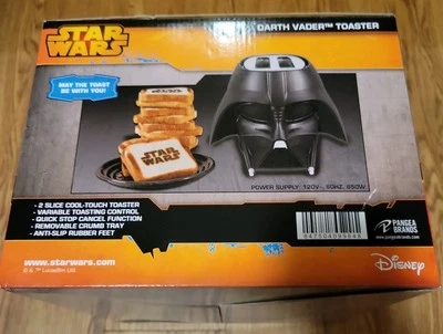 Star Wars Darth Vader Disney Toaster Helm 2 Scheiben Star Wars Logo Toaster  - Bild 1 von 4