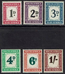 SÜDAFRIKA 1950 PORTO FÄLLIGER SATZ - Bild 1 von 2