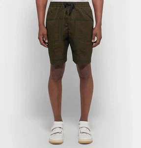 Pantaloncini Officine Generale 's verde militare stampa bandana uomo XL street wear - Foto 1 di 16