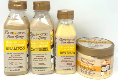 CREME OF NATURE 'PURE HONEY', (Shampoo, Conditioner, Leave-In, & Twist Cream) - Image 1 of 2